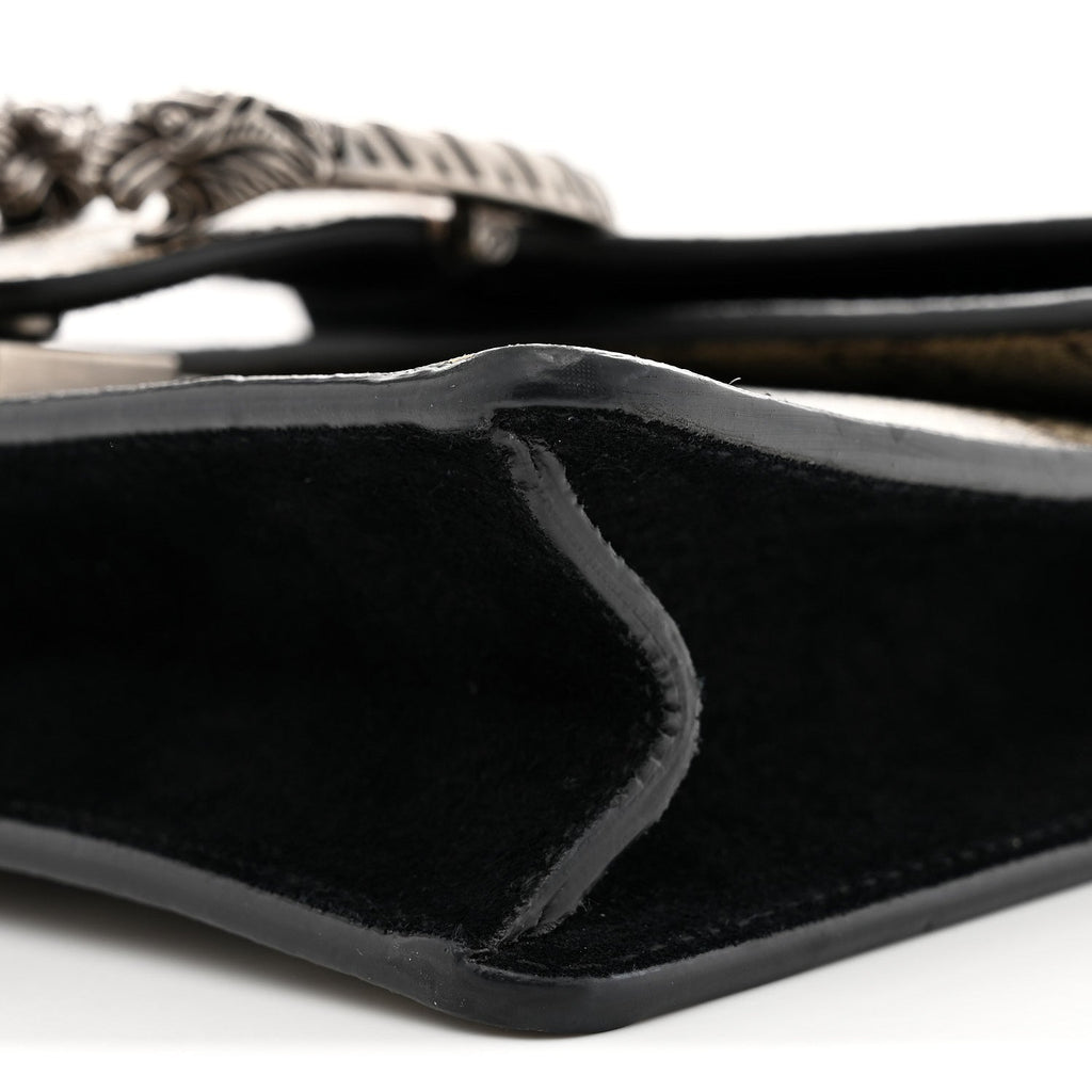 GG Supreme Monogram Mini Dionysus Shoulder Bag Black wholesalehk.shop