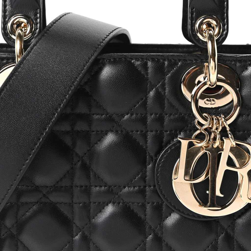 Lambskin Cannage Small My ABCDior Lady Dior Black wholesalehk.shop