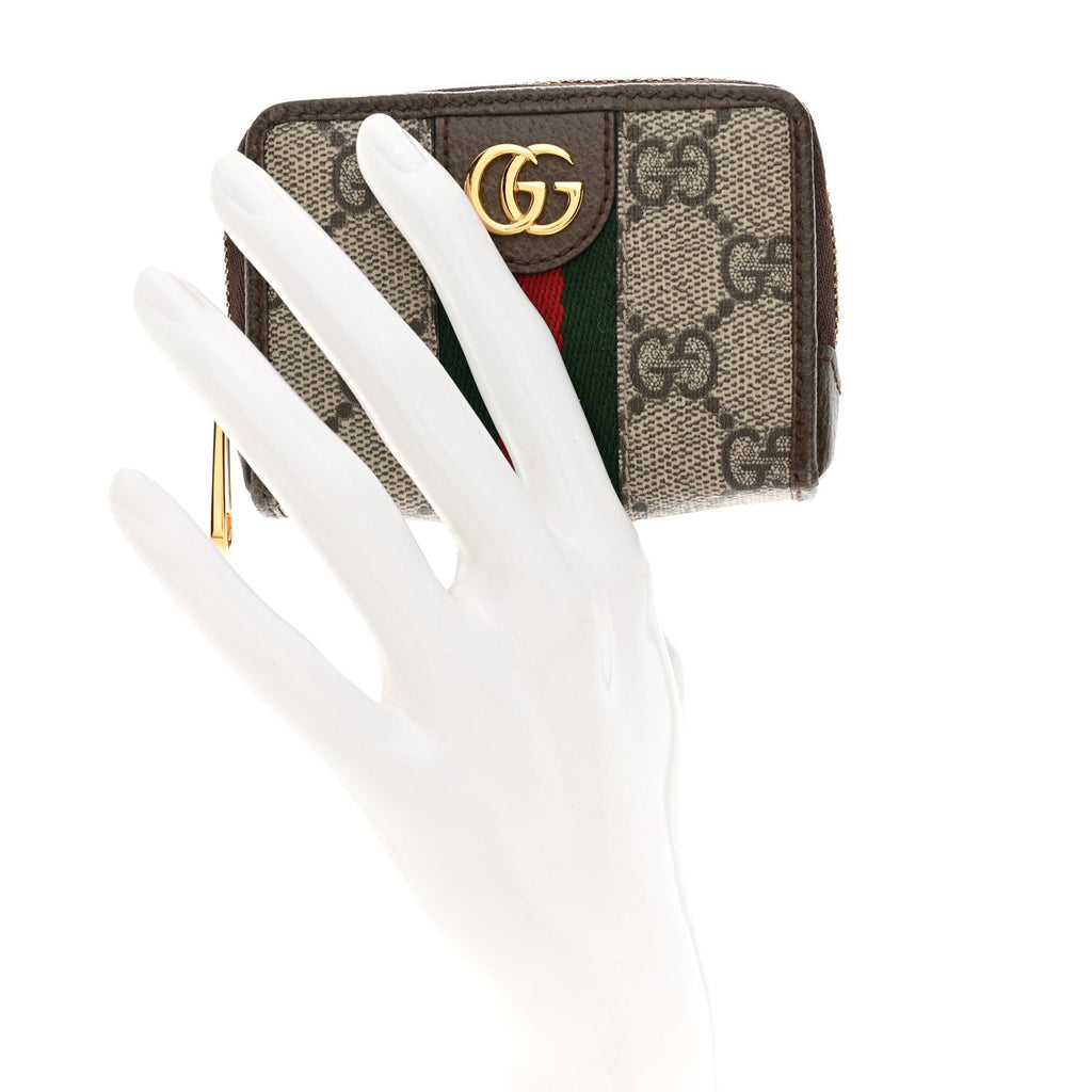 GG Supreme Monogram Web Ophidia Playing Card Case Beige New Acero wholesalehk.shop