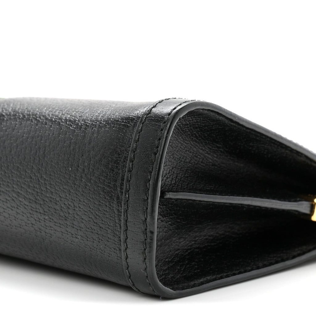 Calfskin GG Web Small Ophidia Chain Shoulder Bag Black wholesalehk.shop
