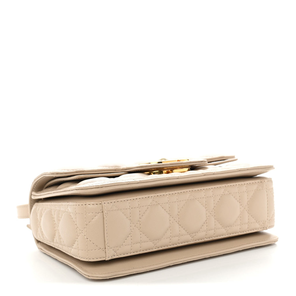 Calfskin Cannage Small Jolie Top Handle Bag Powder Beige wholesalehk.shop
