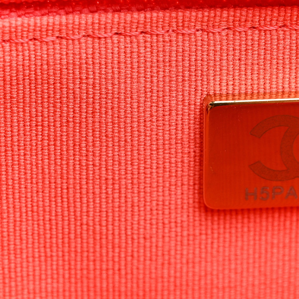 Lambskin Quilted Chanel 19 Wallet On Chain WOC Coral wholesalehk.shop
