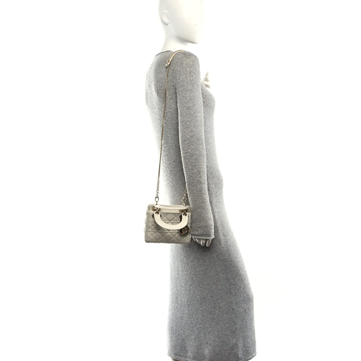 Lambskin Cannage Small My ABCDior Lady Dior Latte wholesalehk.shop