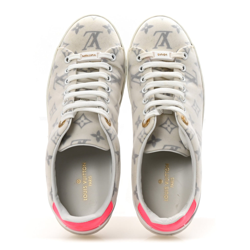 Technical Fabric Calfskin Monogram Frontrow Sneakers 39 Pink £¨ Direct shipment via from wholesalehk.shop