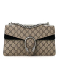 GG Supreme Monogram Small Dionysus Shoulder Bag Black wholesalehk.shop