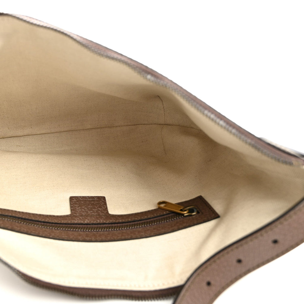 GG Supreme Monogram Web Small Ophidia Half Moon Hobo Brown wholesalehk.shop