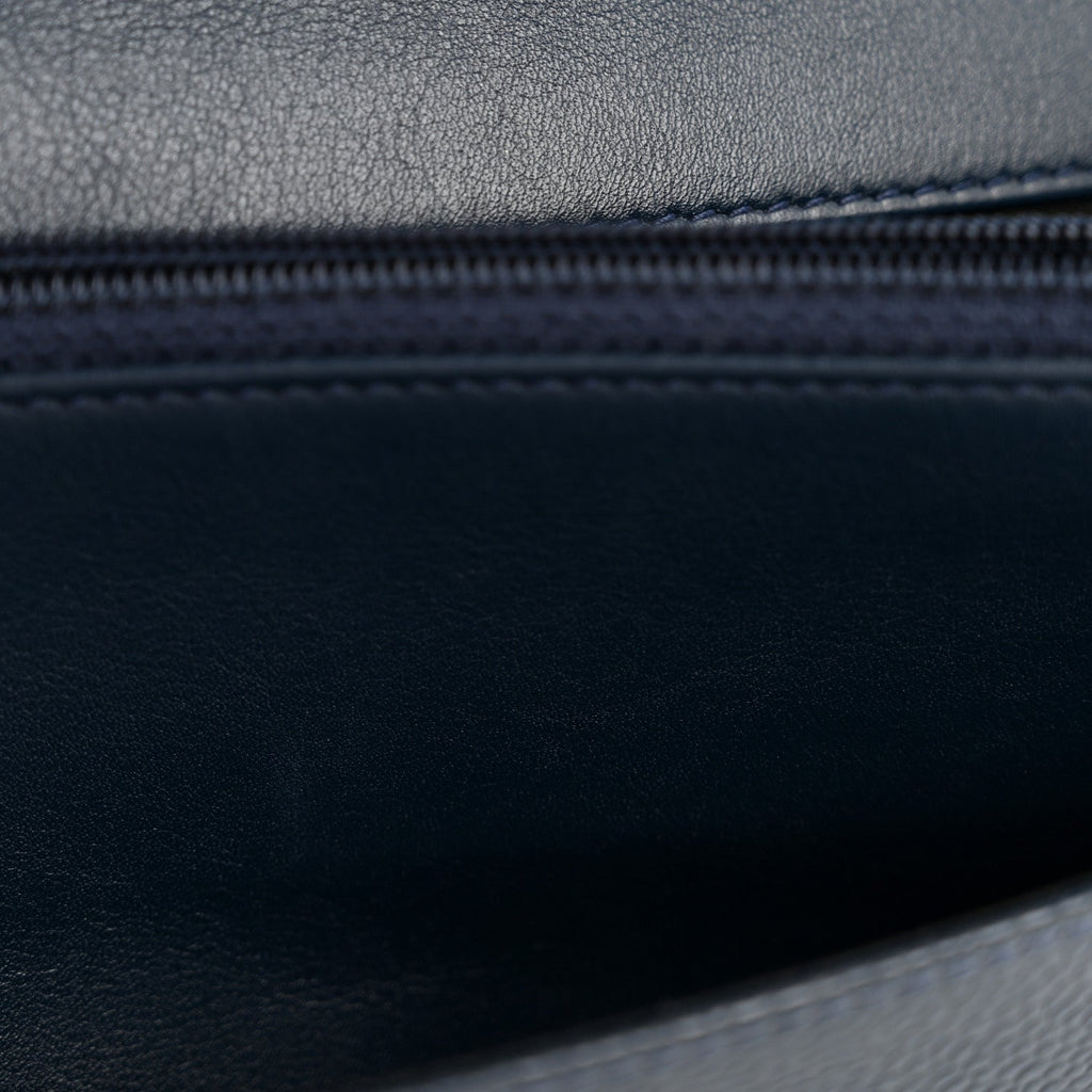 Caviar Timeless CC Wallet on Chain WOC Navy Blue wholesalehk.shop