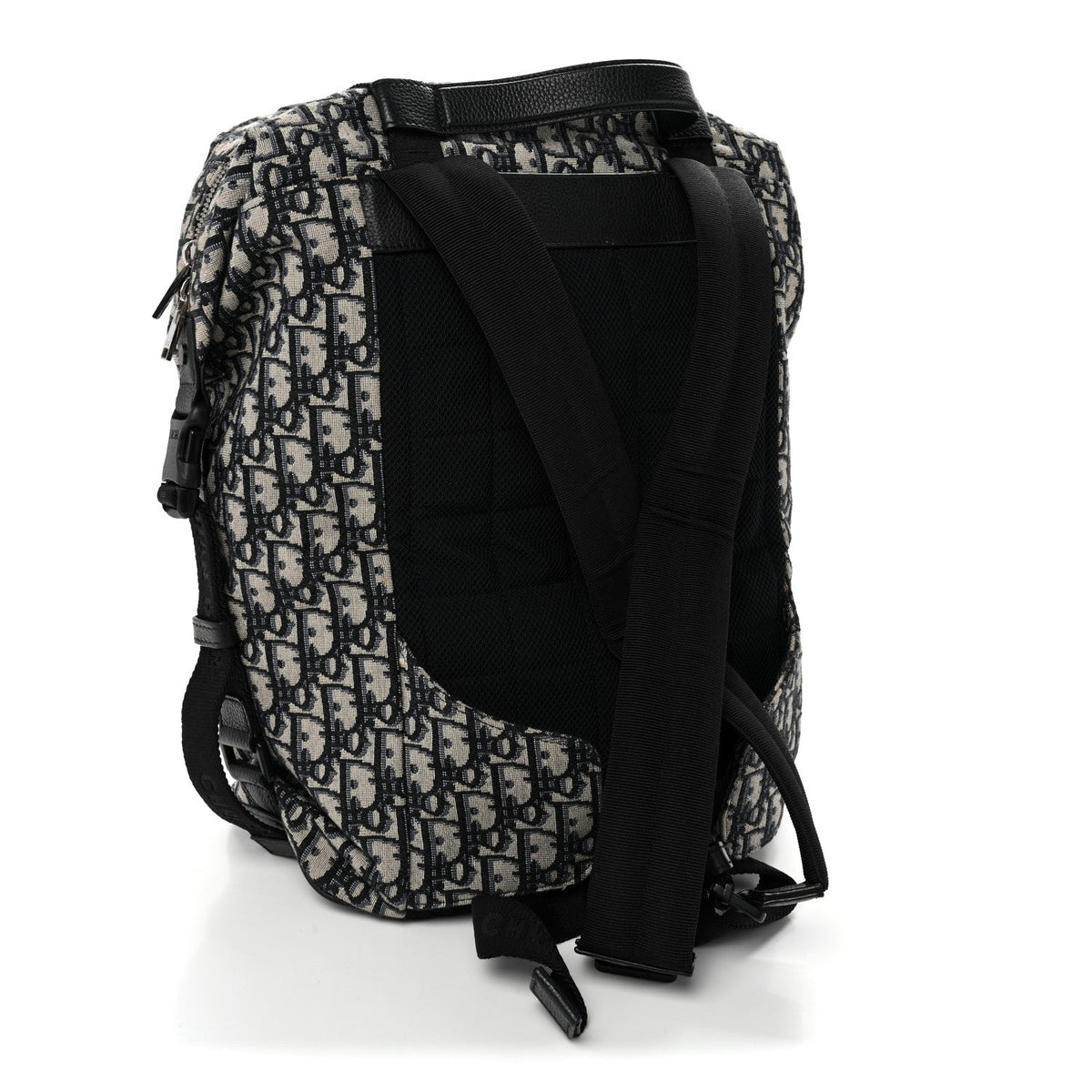 Oblique Calfskin Safari Backpack Navy Blue wholesalehk.shop