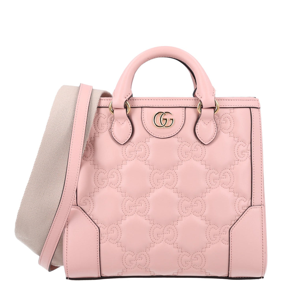 Calfskin GG Matelasse Mini Top Handle Bag Perfect Pink wholesalehk.shop