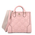 Calfskin GG Matelasse Mini Top Handle Bag Perfect Pink wholesalehk.shop