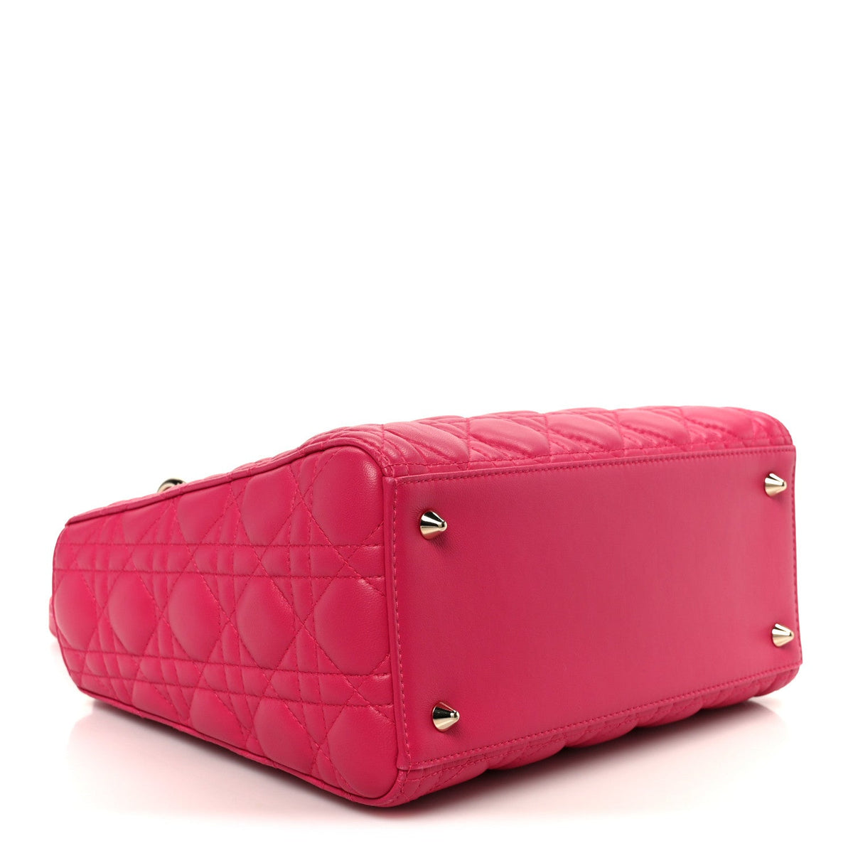 Lambskin Cannage Medium Lady Dior Pink wholesalehk.shop