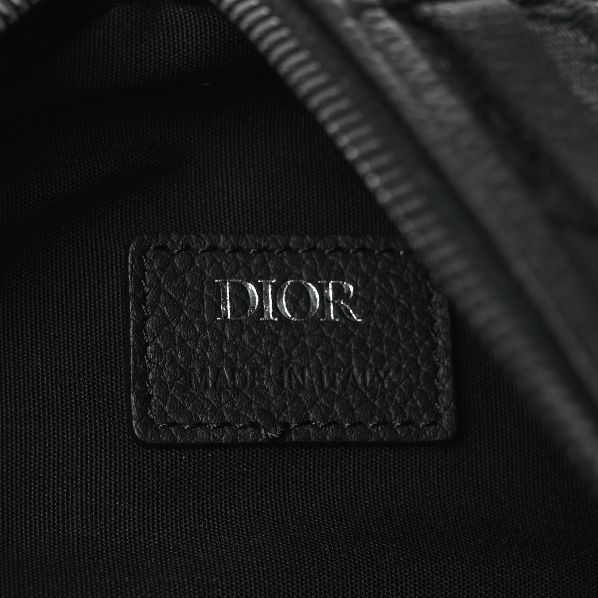 Grained Calfskin Oblique Scarab Sling Bag Black wholesalehk.shop