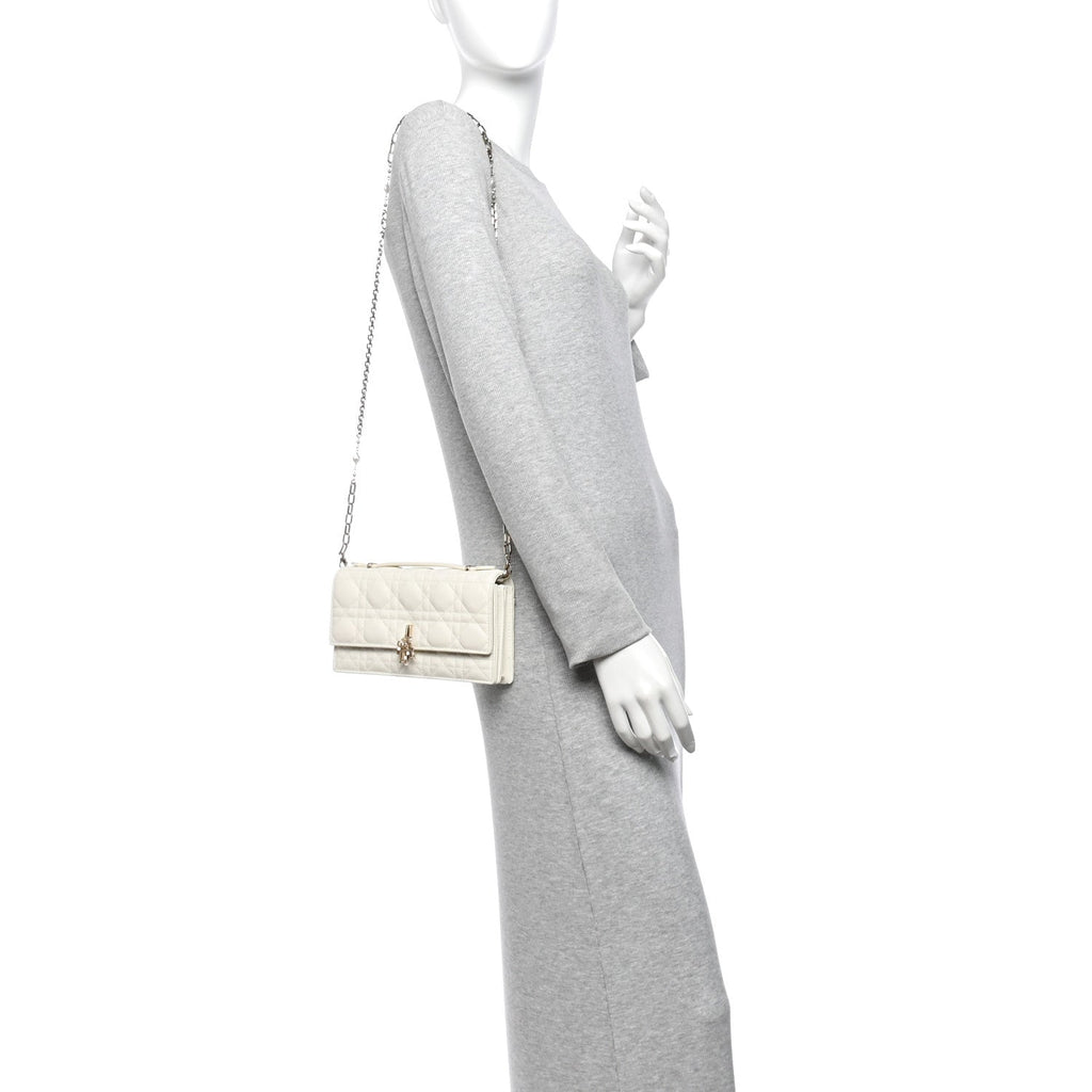 Lambskin Cannage Mini My Dior Bag Latte wholesalehk.shop