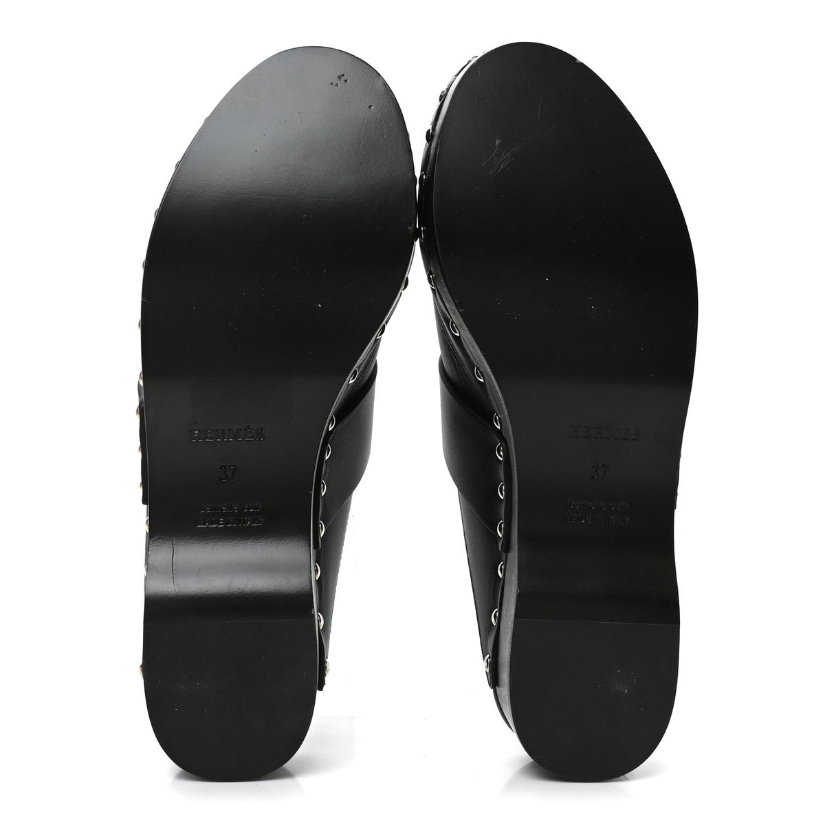 Calfskin Calya Mules 37 Black wholesalehk.shop