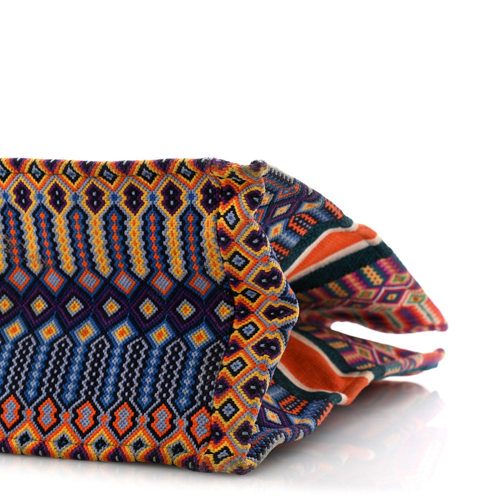 Canvas Embroidered Large Mexican Crafts Book Tote Orange Multicolor £¨ Direct shipment via from wholesalehk.shop