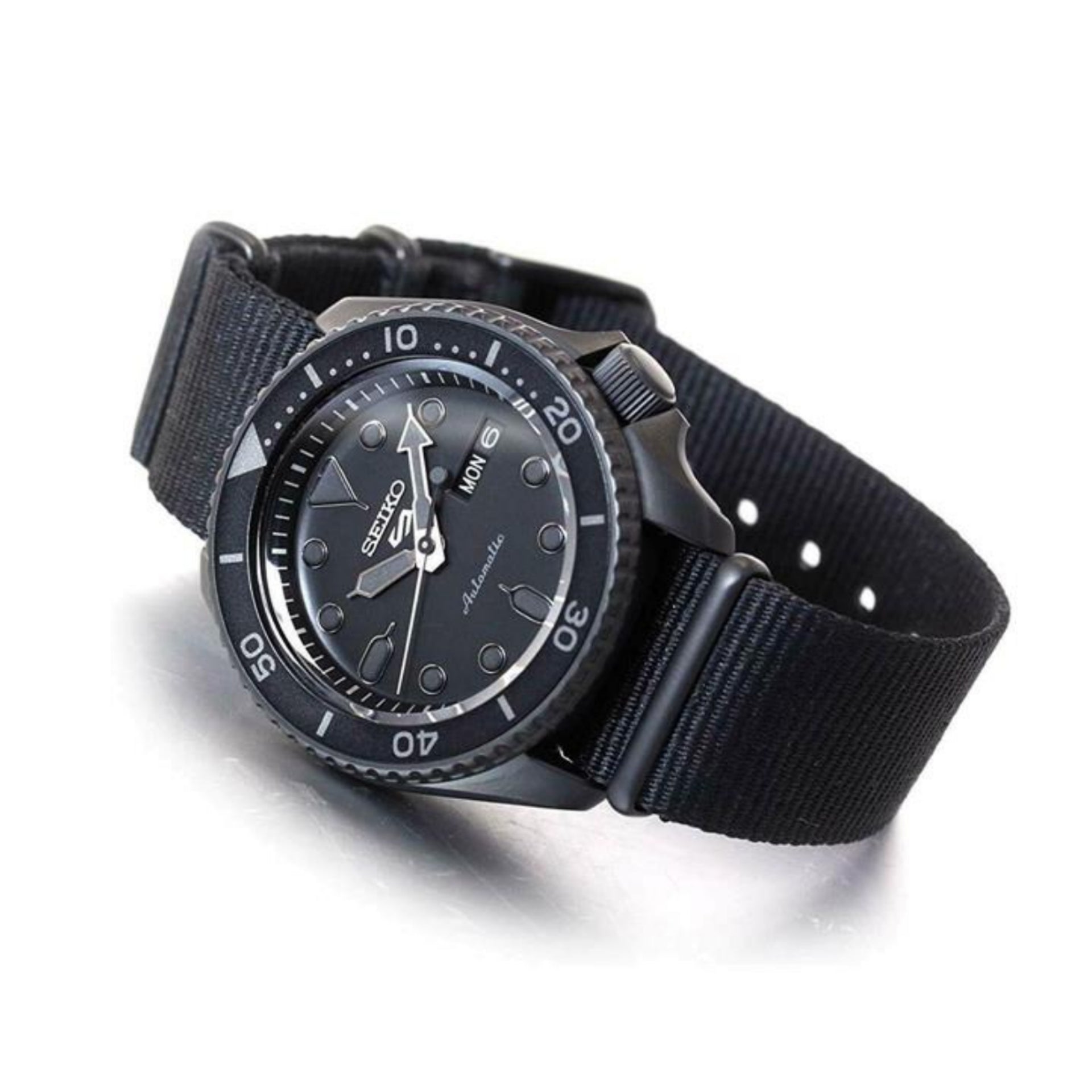 Seiko 5 Sports Automatic Black Dial Black NATO Strap Watch For Men - SRPD79K1 wholesalehk.shop