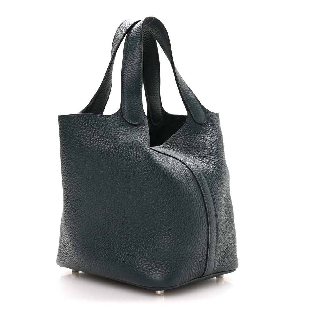 Taurillon Clemence Picotin Lock 18 PM Vert Cypress £¨ Direct shipment via from wholesalehk.shop