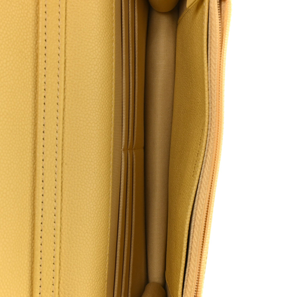Caviar Quilted Tiny CC Wallet On Chain WOC Yellow wholesalehk.shop