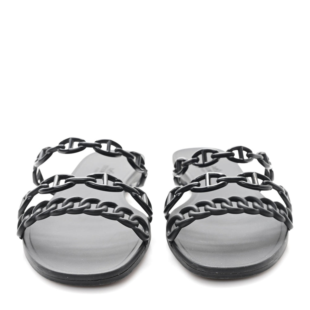 Rubber Chaine d'Ancre Rivage Sandals 38 Black wholesalehk.shop