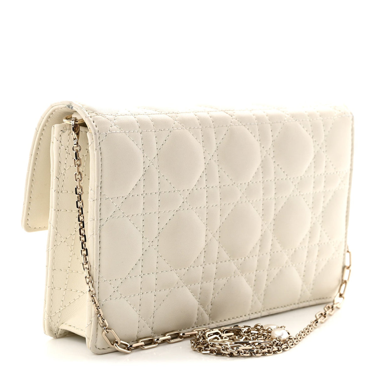 Lambskin Cannage Chain My Dior Daily Chain Pouch Latte wholesalehk.shop