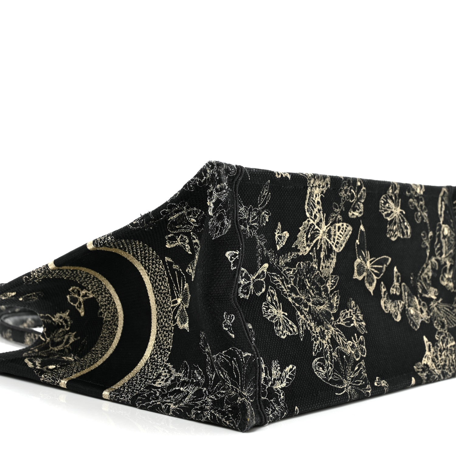 Canvas Embroidered Medium New York Butterfly Book Tote Black £¨ Direct shipment via from wholesalehk.shop