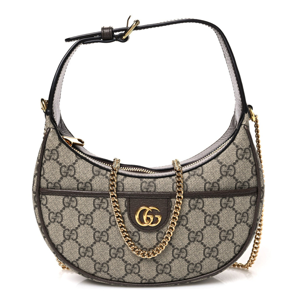 GG Supreme Monogram Textured Dollar Calfskin Small Ophidia Shoulder Bag Beige Ebony New Acero wholesalehk.shop