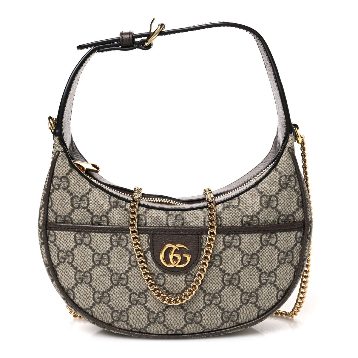 GG Supreme Monogram Textured Dollar Calfskin Small Ophidia Shoulder Bag Beige Ebony New Acero wholesalehk.shop