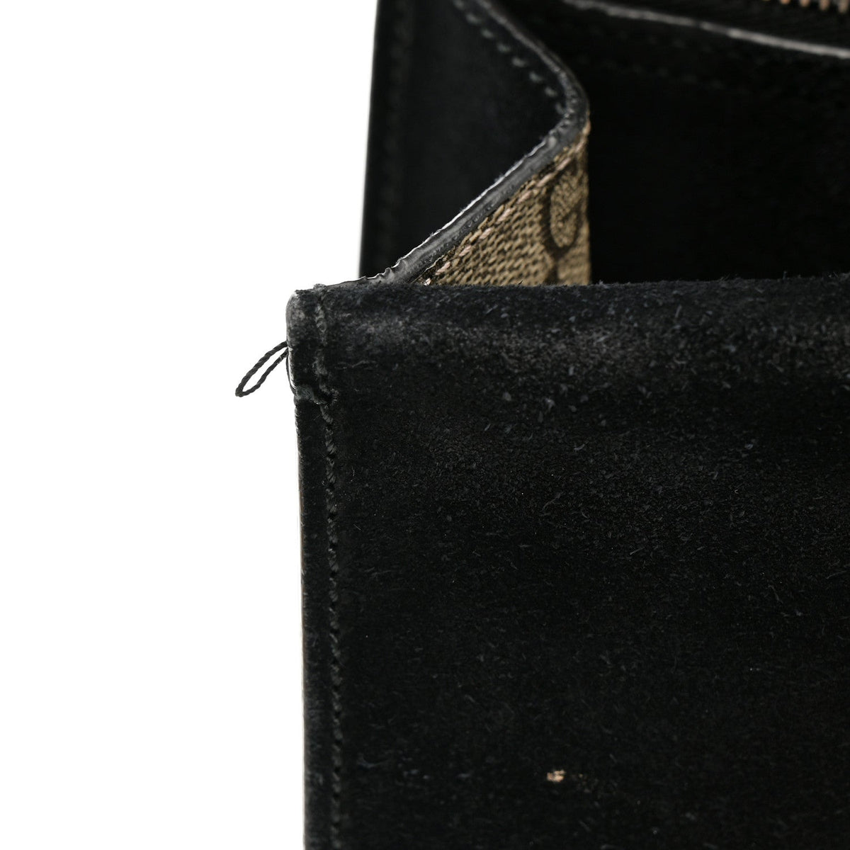 GG Supreme Monogram Medium Dionysus Shoulder Bag Black wholesalehk.shop