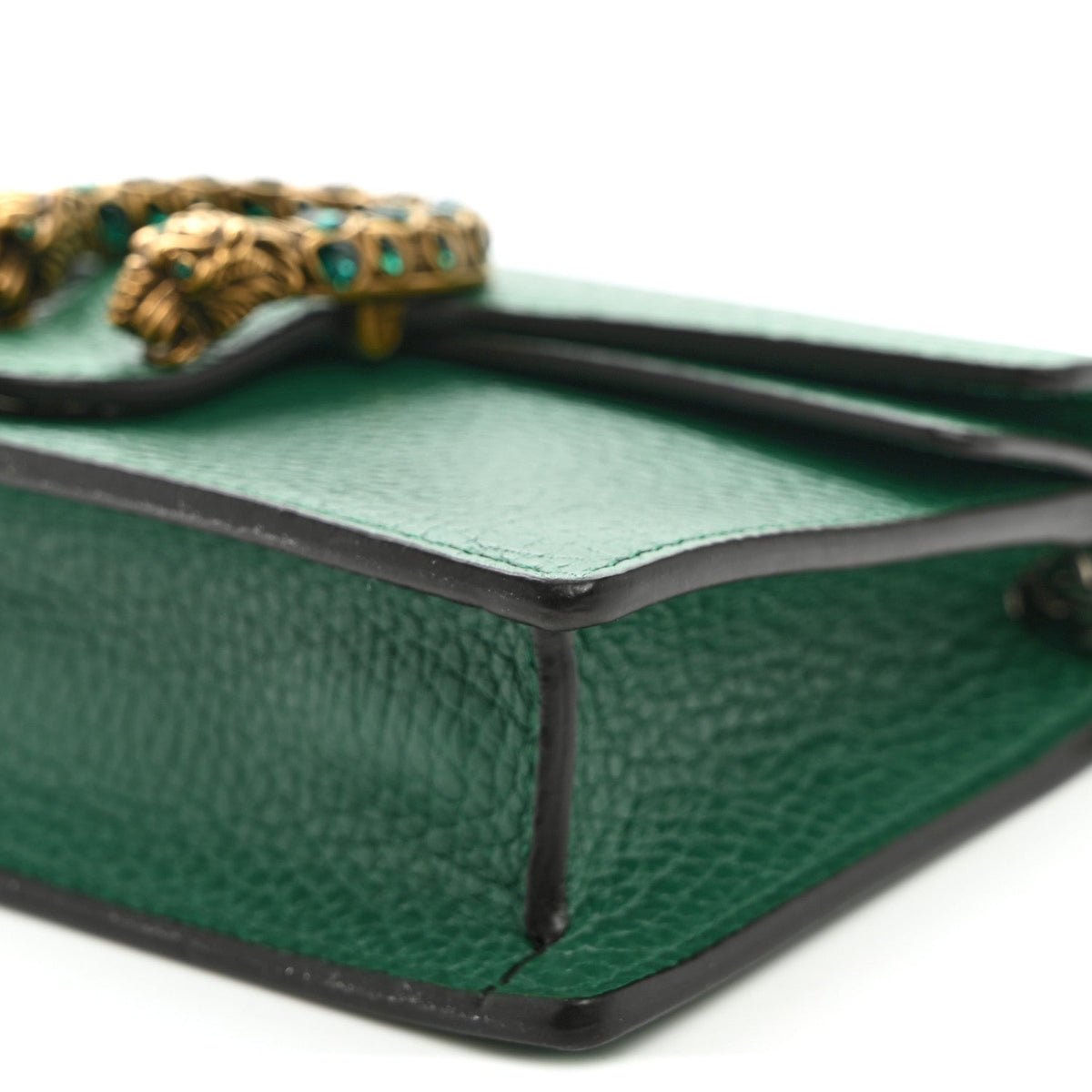 Dollar Calfskin Crystal Super Mini Dionysus Shoulder Bag Emerald wholesalehk.shop