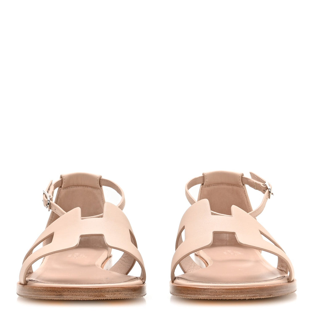 Calfskin Santorini Sandals 38 Beige Camel wholesalehk.shop