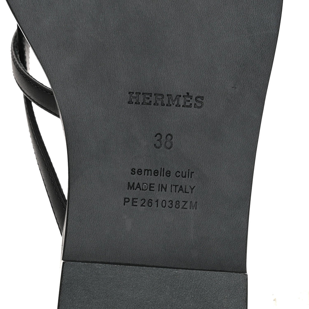 Calfskin Miss Sandals 38 Black wholesalehk.shop