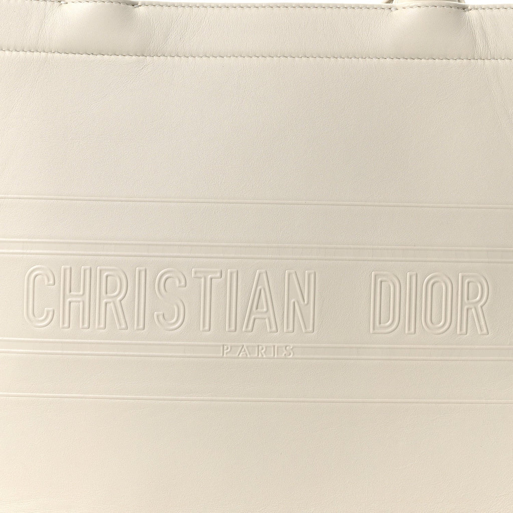 Calfskin Embossed Medium Book Tote Ivory Tote Ivory £¨ Direct shipment via from wholesalehk.shop
