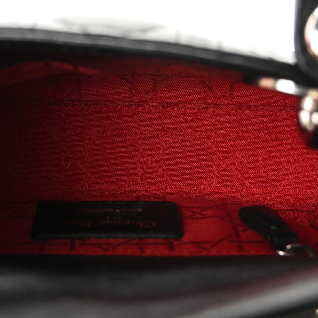 Lambskin Cannage Mini Lady Dior Black wholesalehk.shop