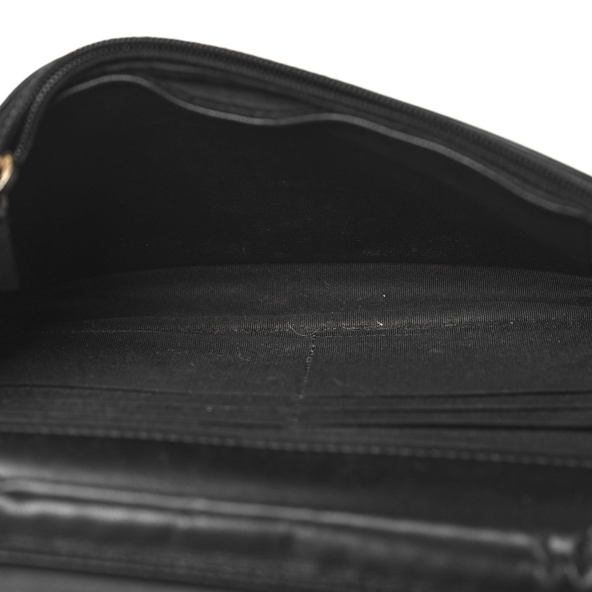 LAmbskin Chevron Boy Wallet On Chain WOC Black wholesalehk.shop