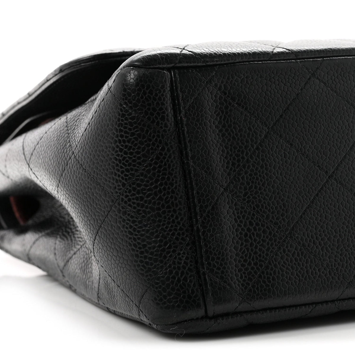 Caviar Quilted Maxi Double Flap Black wholesalehk.shop