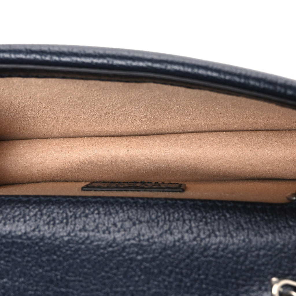 GG Supreme Monogram Textured Dollar Calfskin Super Mini Dionysus Shoulder Bag Beige Blue wholesalehk.shop