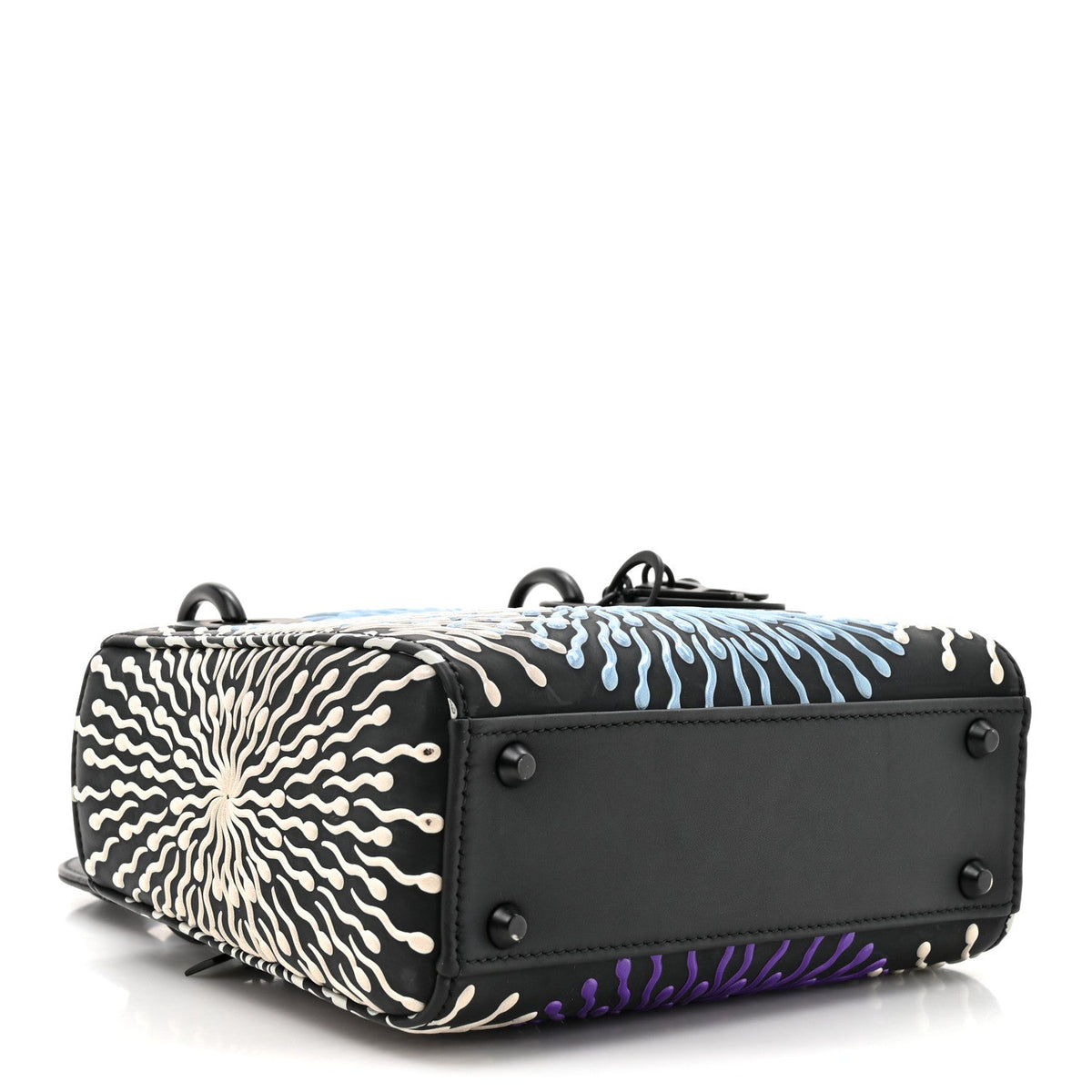 X BHARTI KHER Calfskin Painted Mini Lady Dior Black wholesalehk.shop