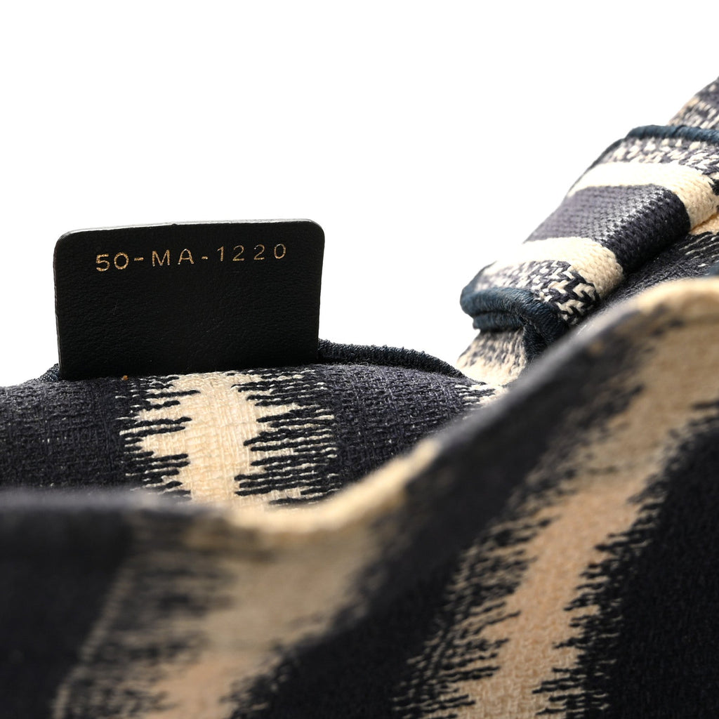 Canvas Embroidered Large Striped Book Tote Navy £¨ Direct shipment via from wholesalehk.shop