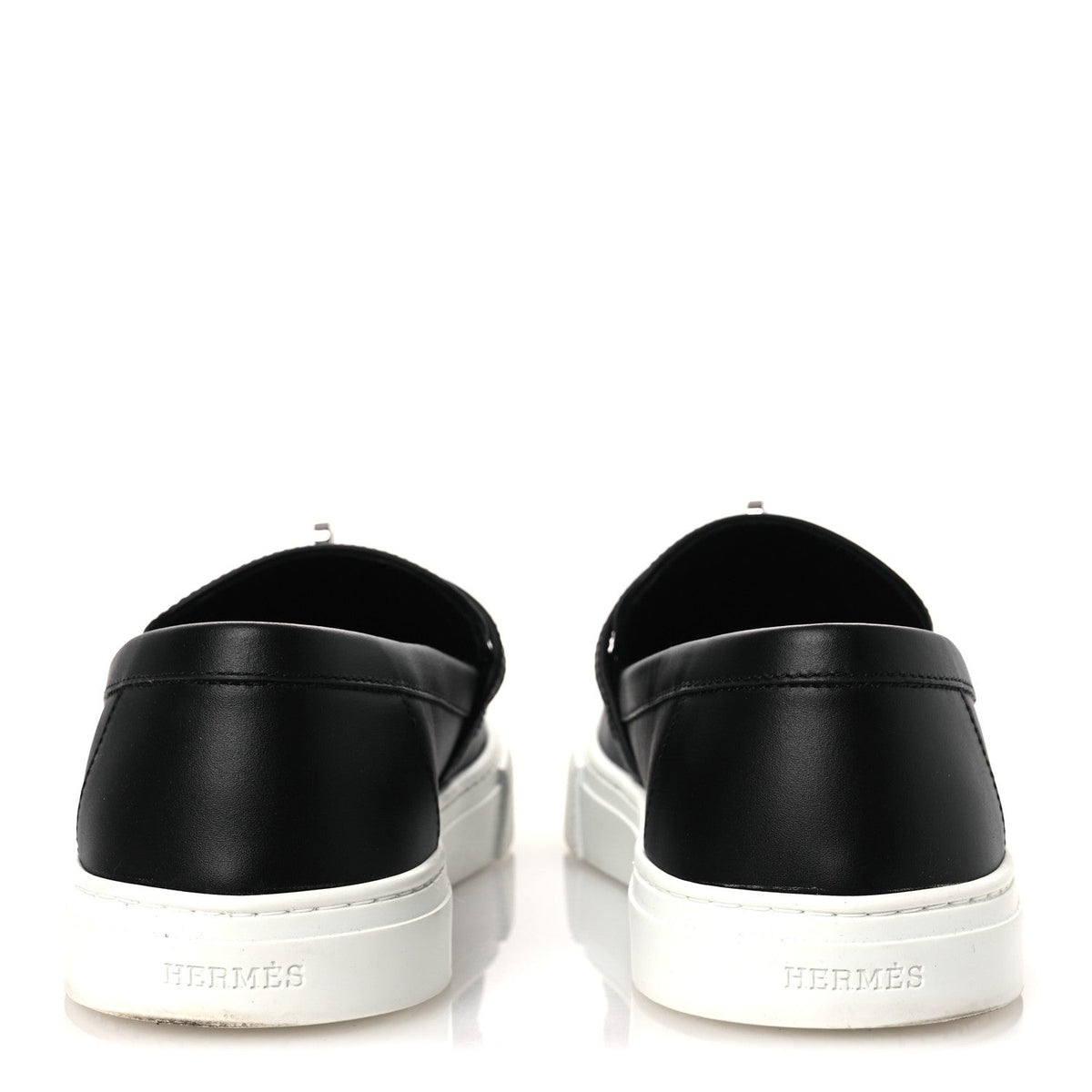 Calfskin Game Slip On Sneakers 39.5 Black wholesalehk.shop