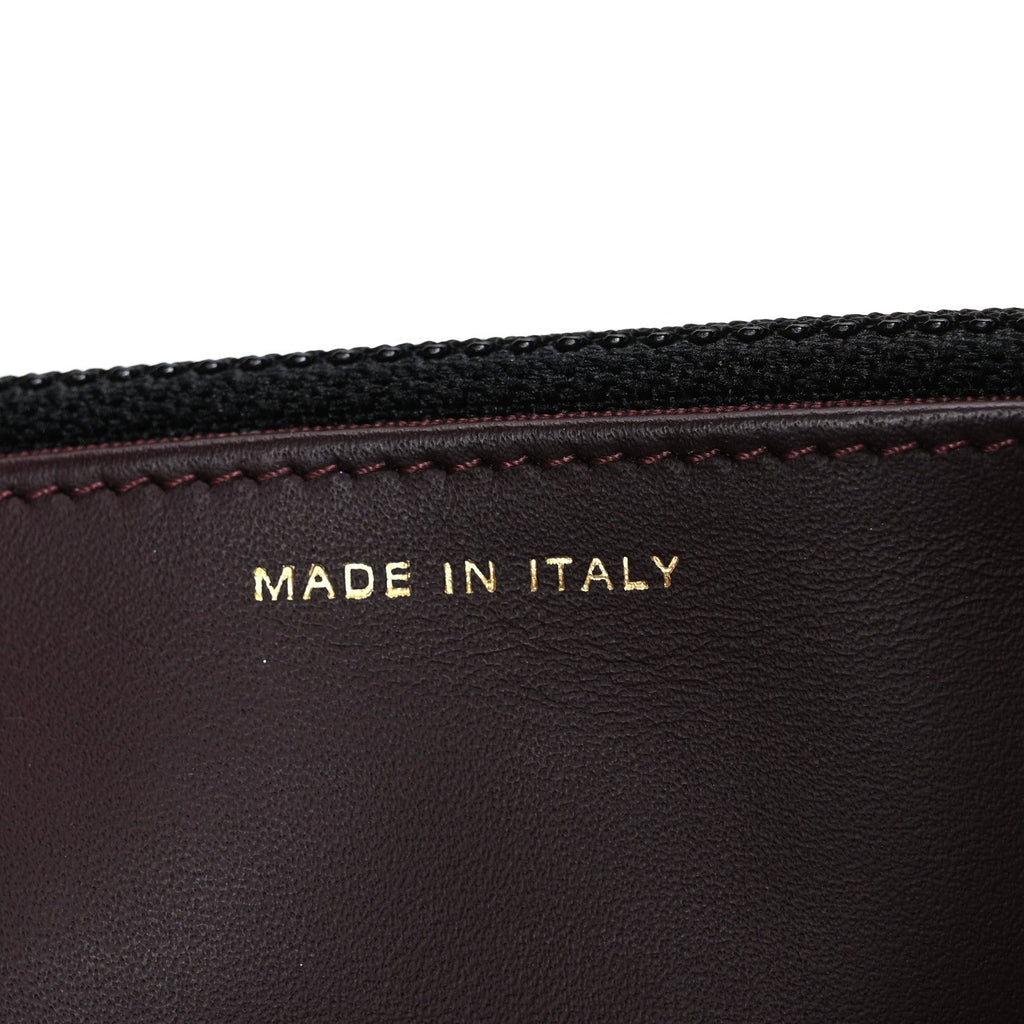 Caviar Quilted Wallet on Chain WOC Black wholesalehk.shop