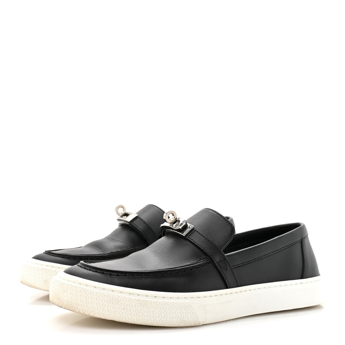 Calfskin Game Slip On Sneakers 38 Black wholesalehk.shop