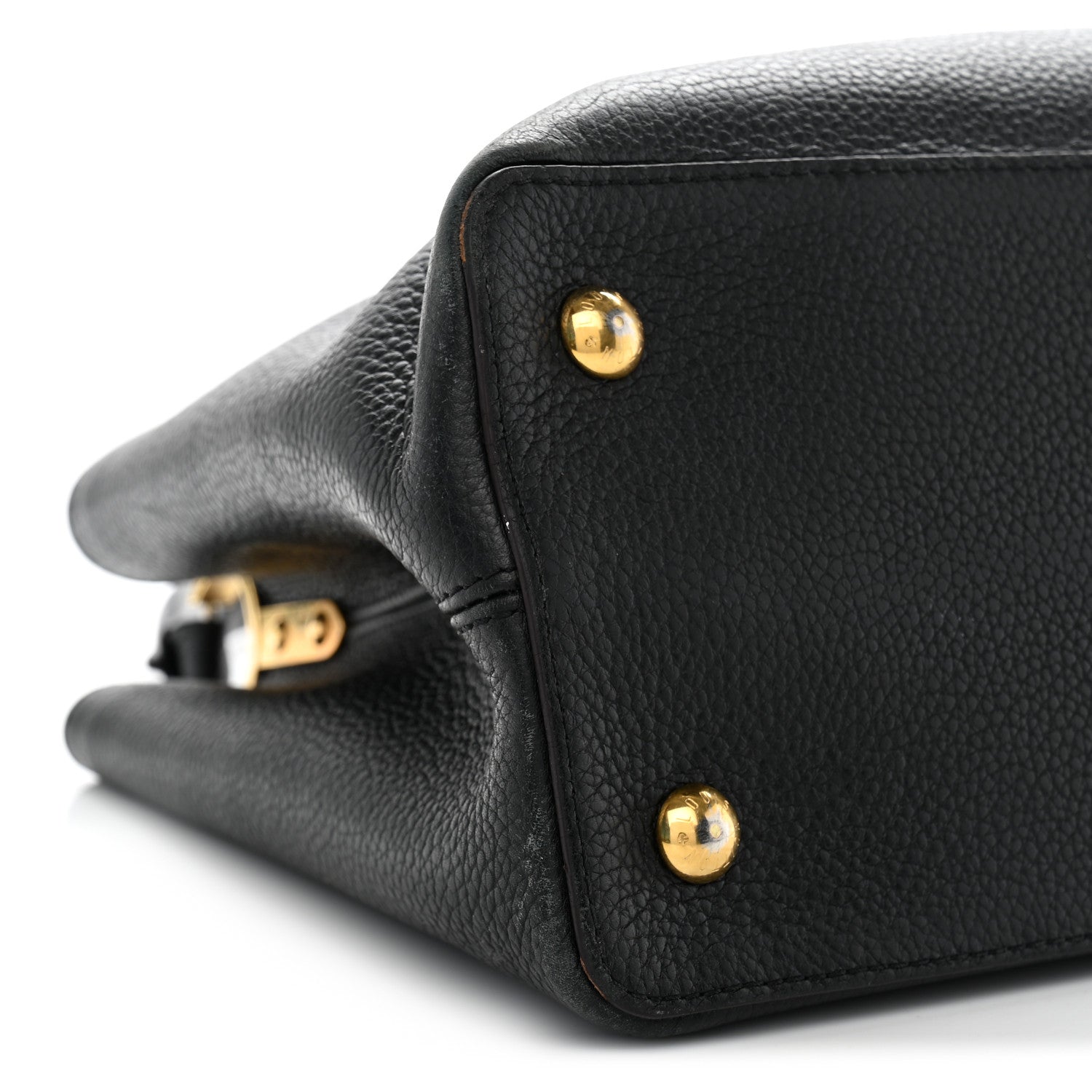 Taurillon Capucines MM Black Fuchsia £¨ Direct shipment via from wholesalehk.shop