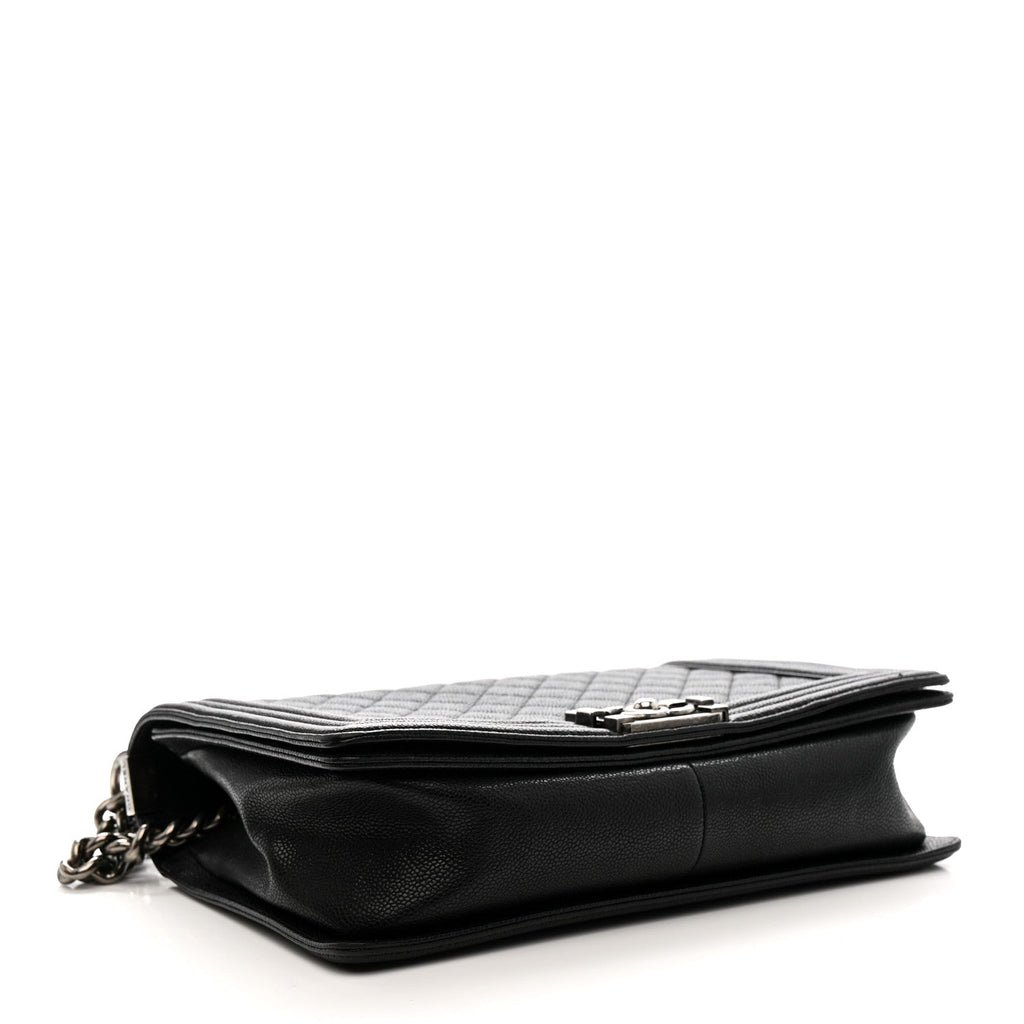 Caviar Quilted New Medium Boy Flap Black wholesalehk.shop