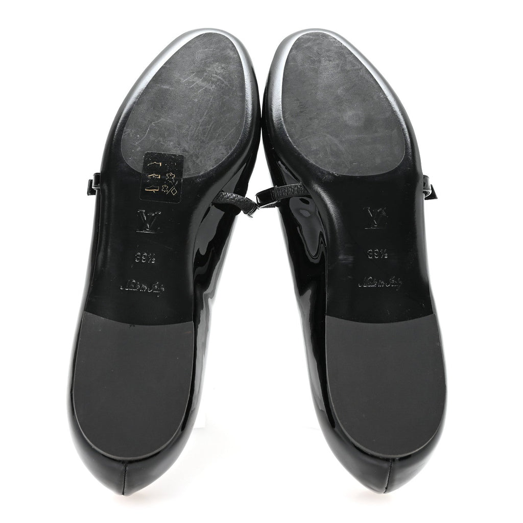 Patent Uniformes Ballet Flats 39.5 Black £¨ Direct shipment via from wholesalehk.shop