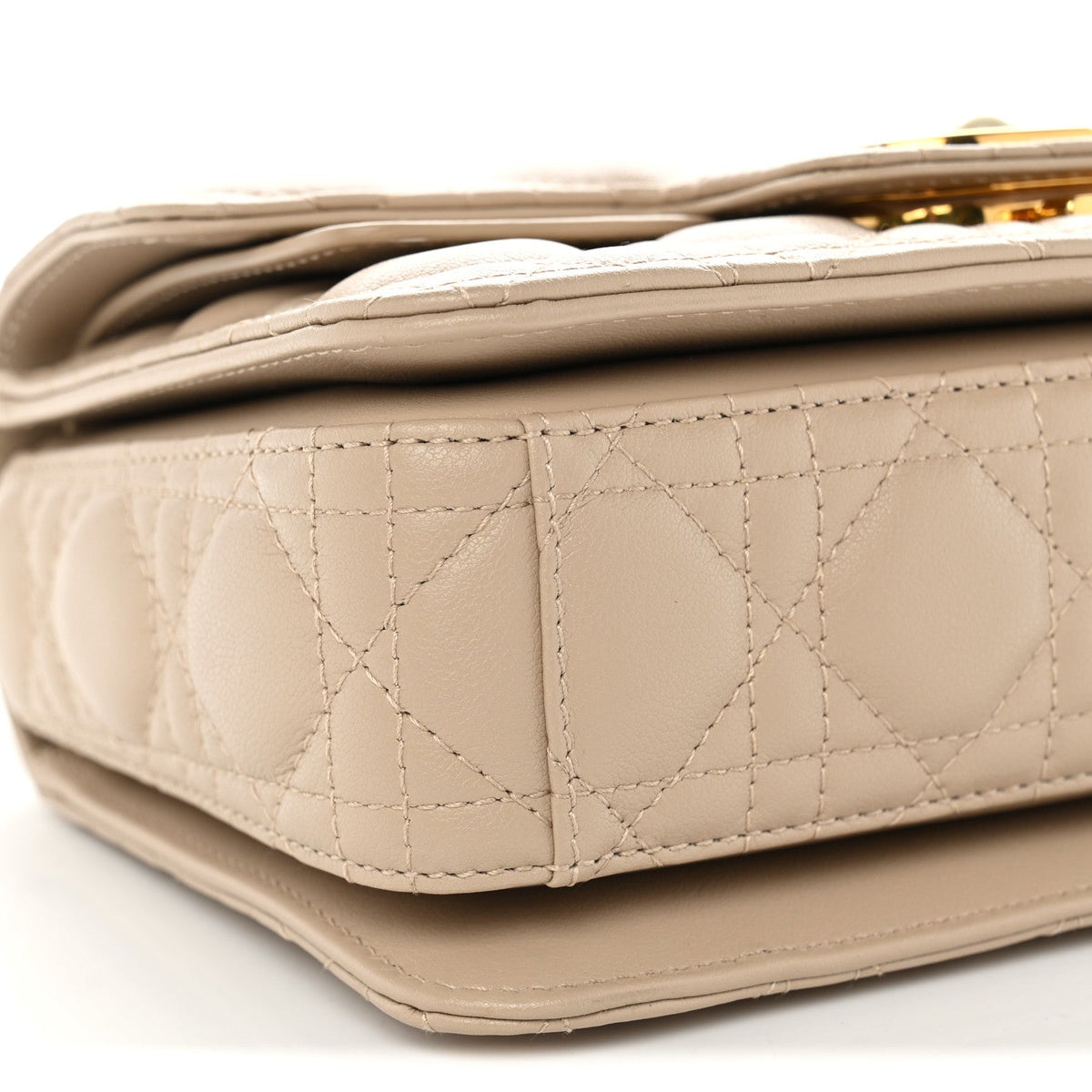 Calfskin Cannage Small Jolie Top Handle Bag Powder Beige wholesalehk.shop