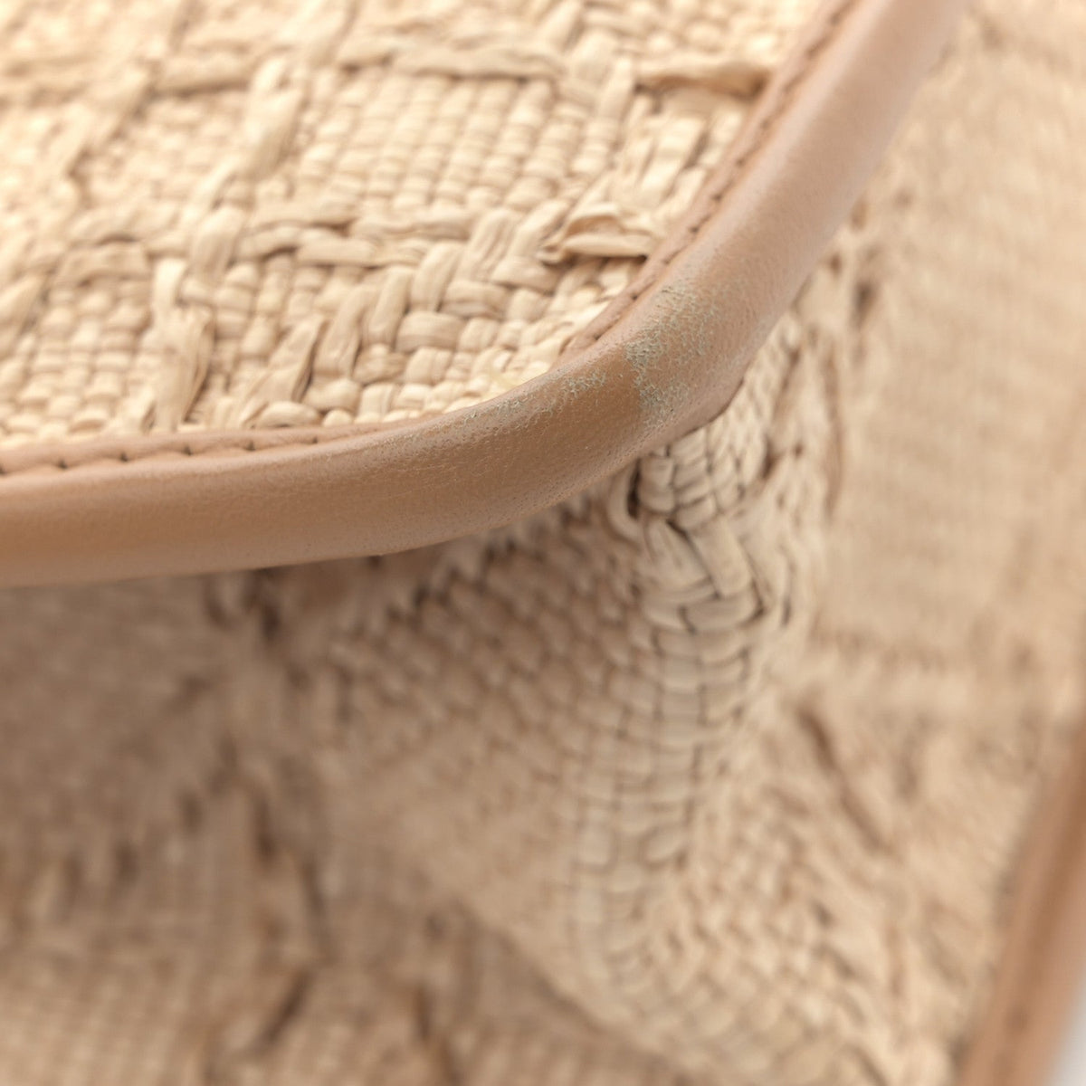 Raffia Calfskin 30 Montaigne Flap Bag Beige wholesalehk.shop