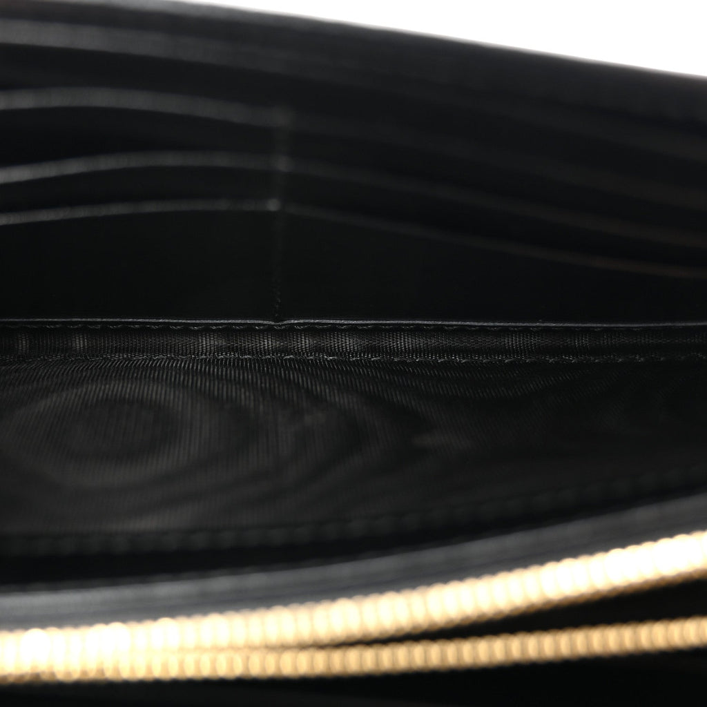 Calfskin Jackie 1961 Chain Wallet Black Black £¨ Direct shipment via from wholesalehk.shop