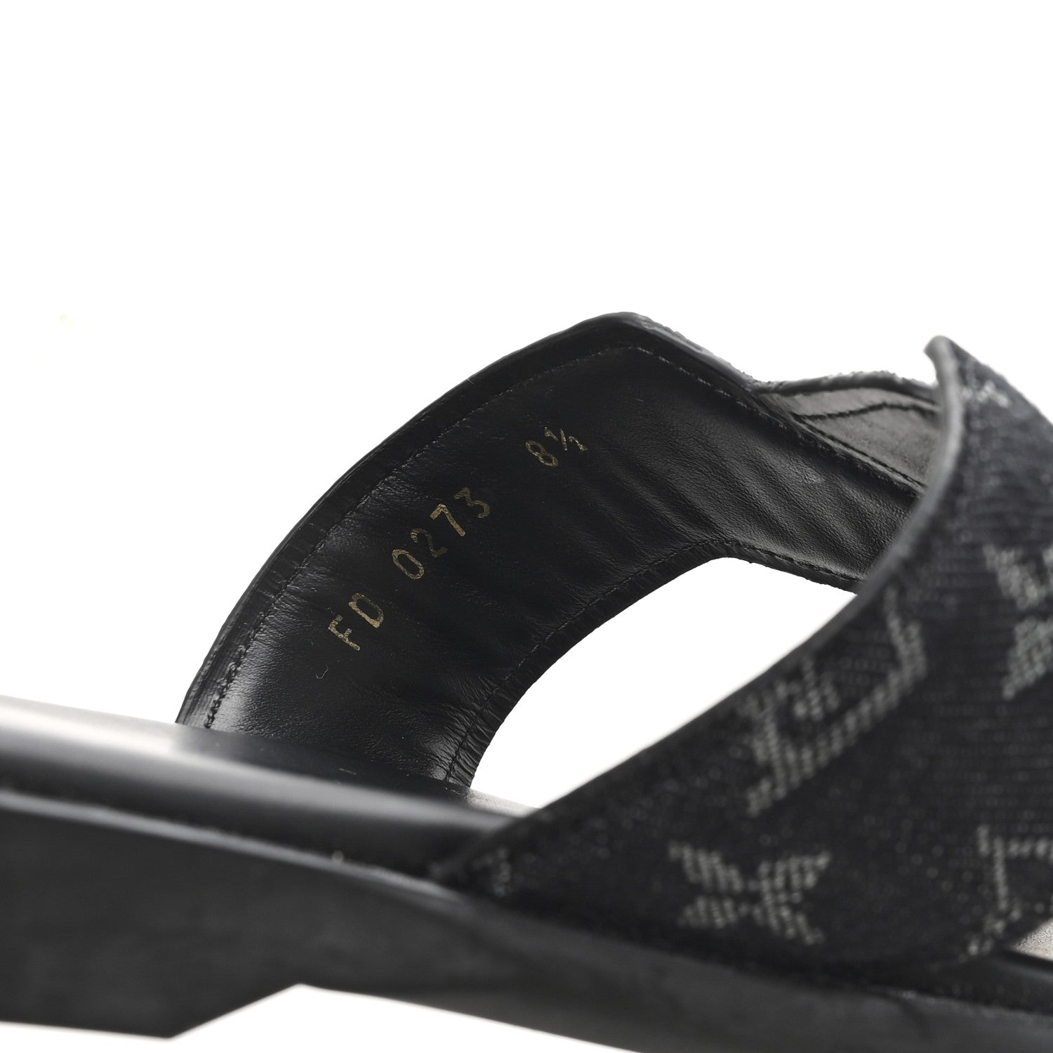 Monogram Denim Mens LV Oasis Mules 8.5 Black £¨ Direct shipment via from wholesalehk.shop
