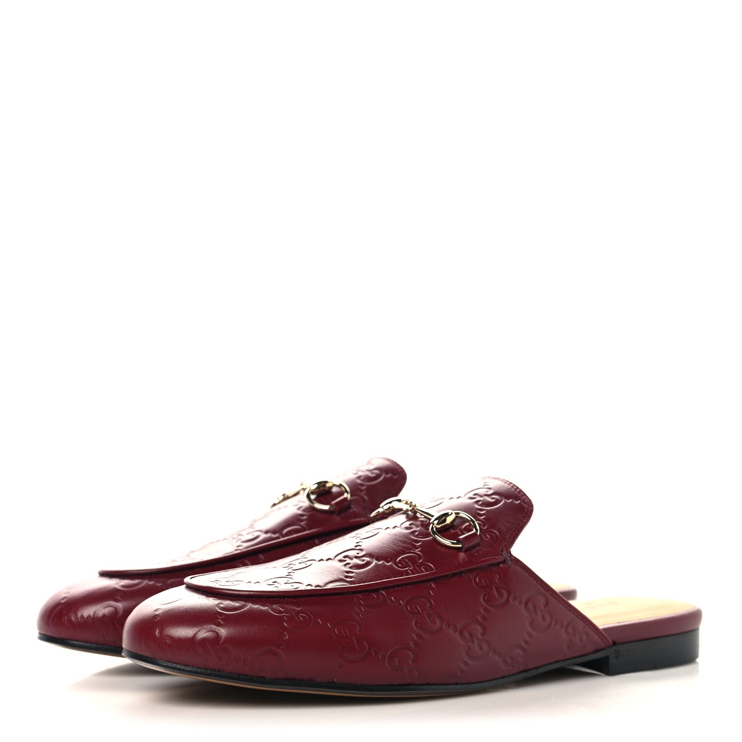 Glamour Calfskin Guccissima Womens Princetown Slippers 39 Rosso Ancora £¨ Direct shipment via from wholesalehk.shop