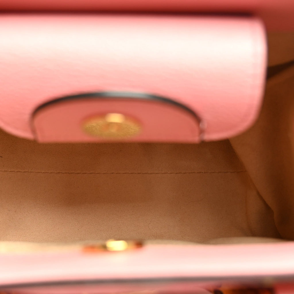 Wonka Grain Calfskin Mini Diana Tote Bag Wild Rose Fuxia Fluo wholesalehk.shop